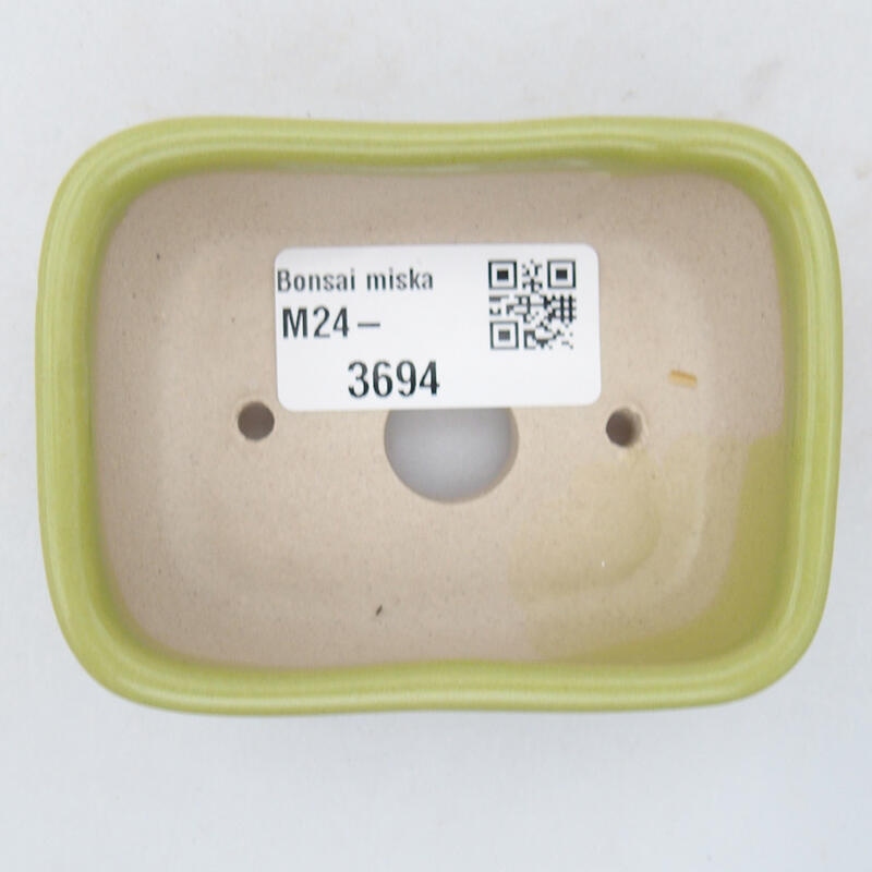 Cuenco bonsái de cerámica 8 x 6 x 3 cm, verde