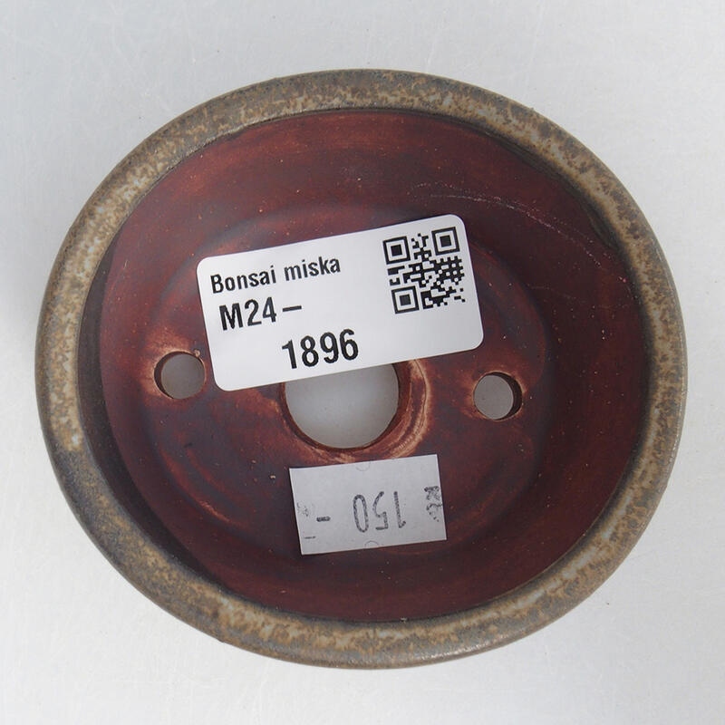 Cuenco bonsái de cerámica 8 x 7 x 3,5 cm, marrón