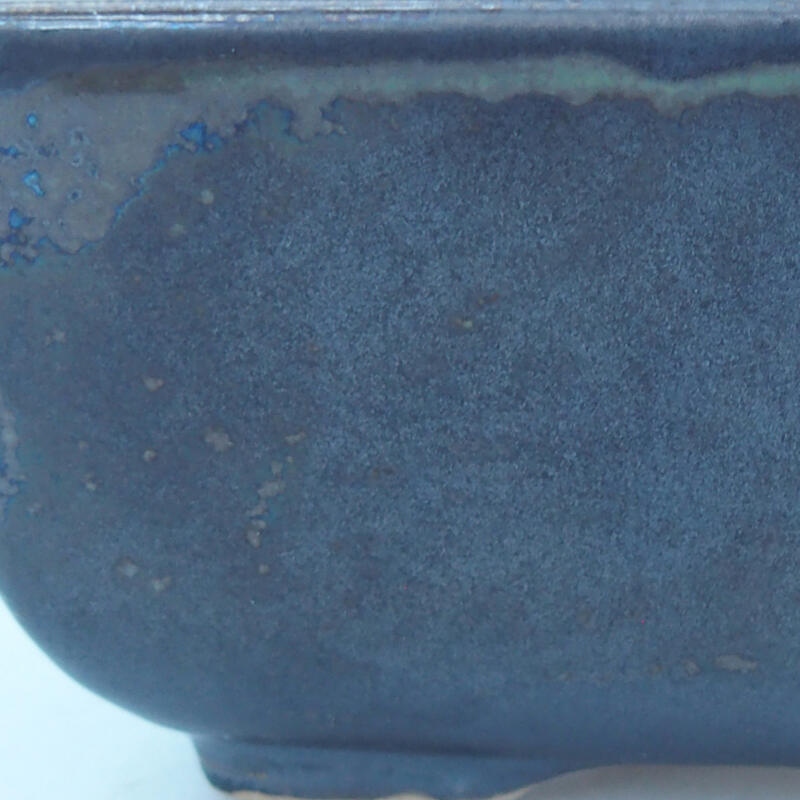 Cuenco bonsái de cerámica 8 x 7 x 3 cm, color metálico