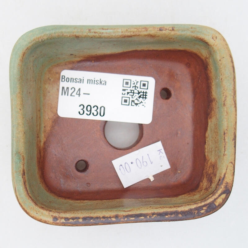 Cuenco bonsái de cerámica 8 x 7 x 3 cm, verde