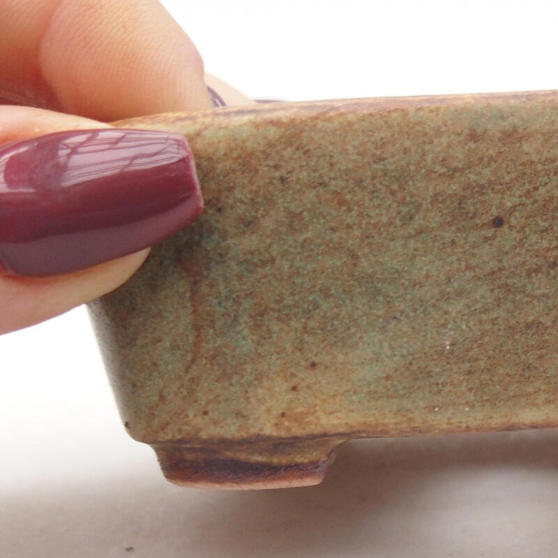 Cuenco bonsái de cerámica 8 x 7 x 3 cm, verde