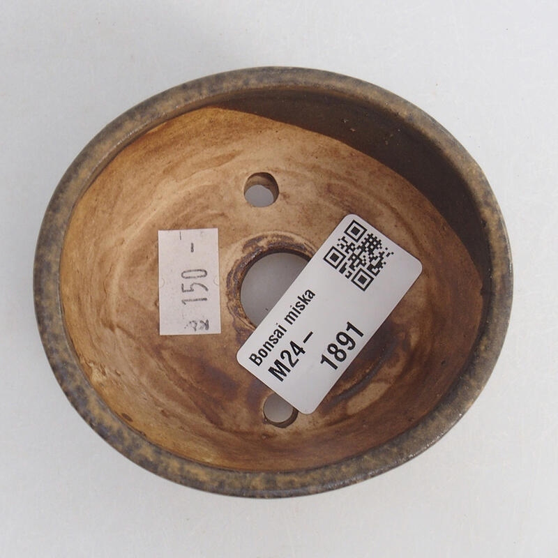 Cuenco bonsái de cerámica 8 x 7 x 4 cm, marrón