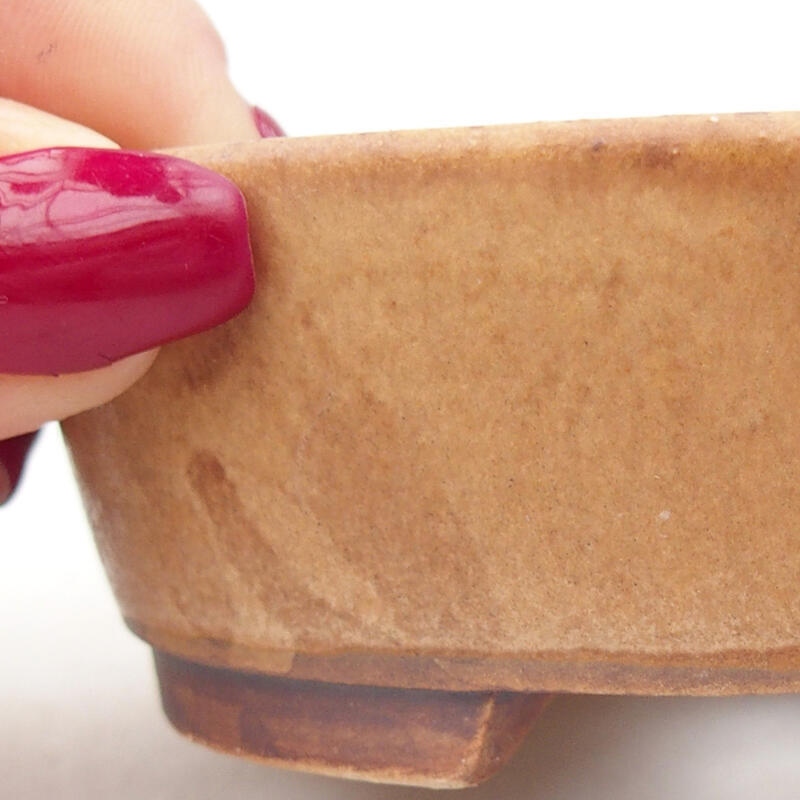 Cuenco bonsái de cerámica 9,5 x 8,5 x 3,5 cm, rosa