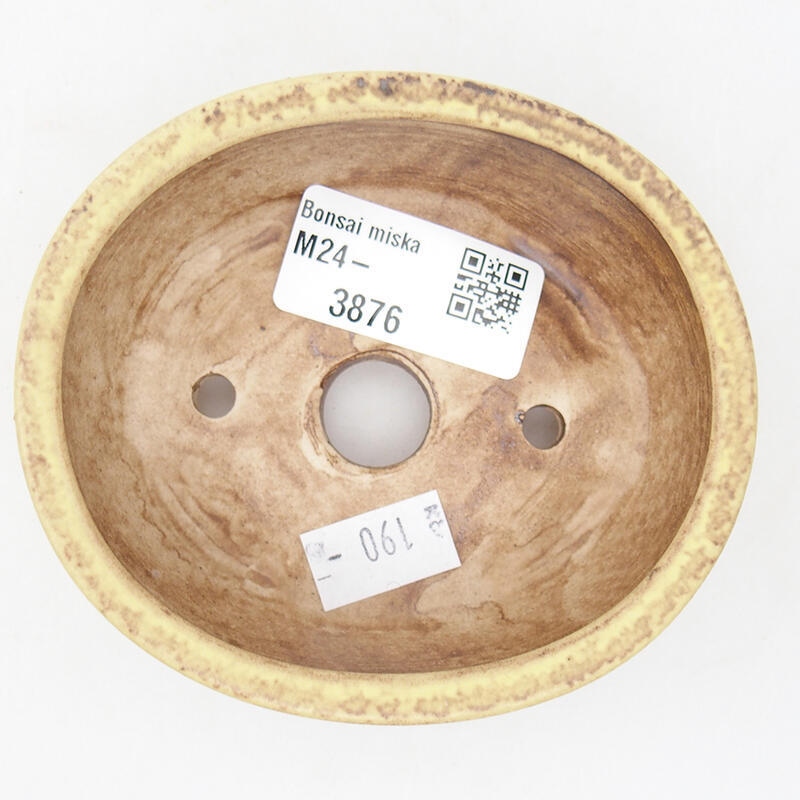 Cuenco bonsái de cerámica 9,5 x 8,5 x 3,5 cm, verde