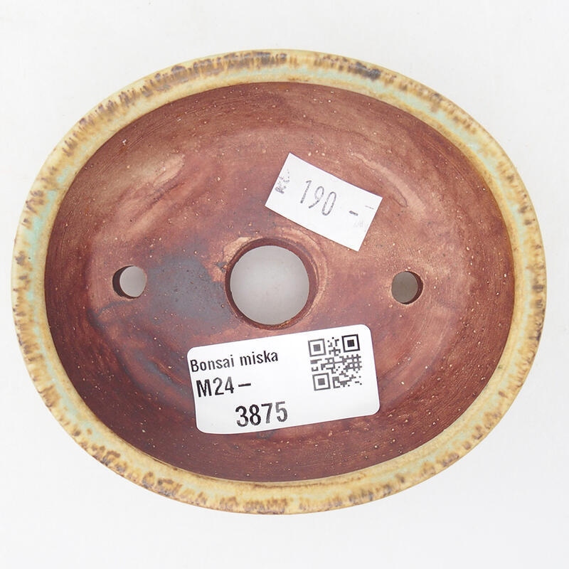 Cuenco bonsái de cerámica 9,5 x 8 x 4 cm, verde