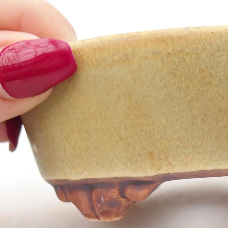 Cuenco bonsái de cerámica 9,5 x 8 x 4 cm, verde