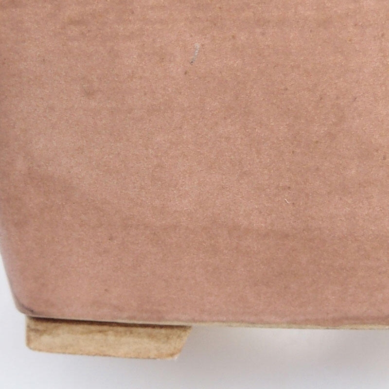 Cuenco bonsái de cerámica 9,5 x 9,5 x 6,5 cm, rosa