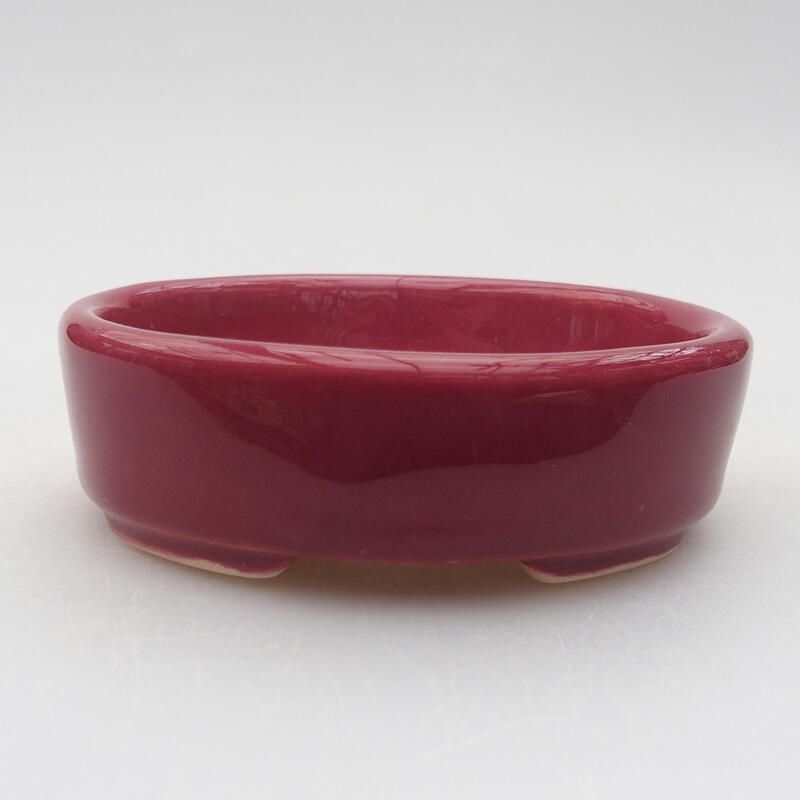 Cuenco bonsái de cerámica 9 x 8 x 2,5 cm, rosa