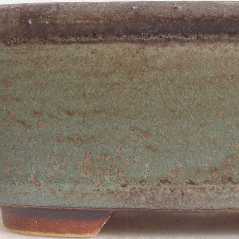 Cuenco bonsái de cerámica 9 x 8 x 3,5 cm, color azul