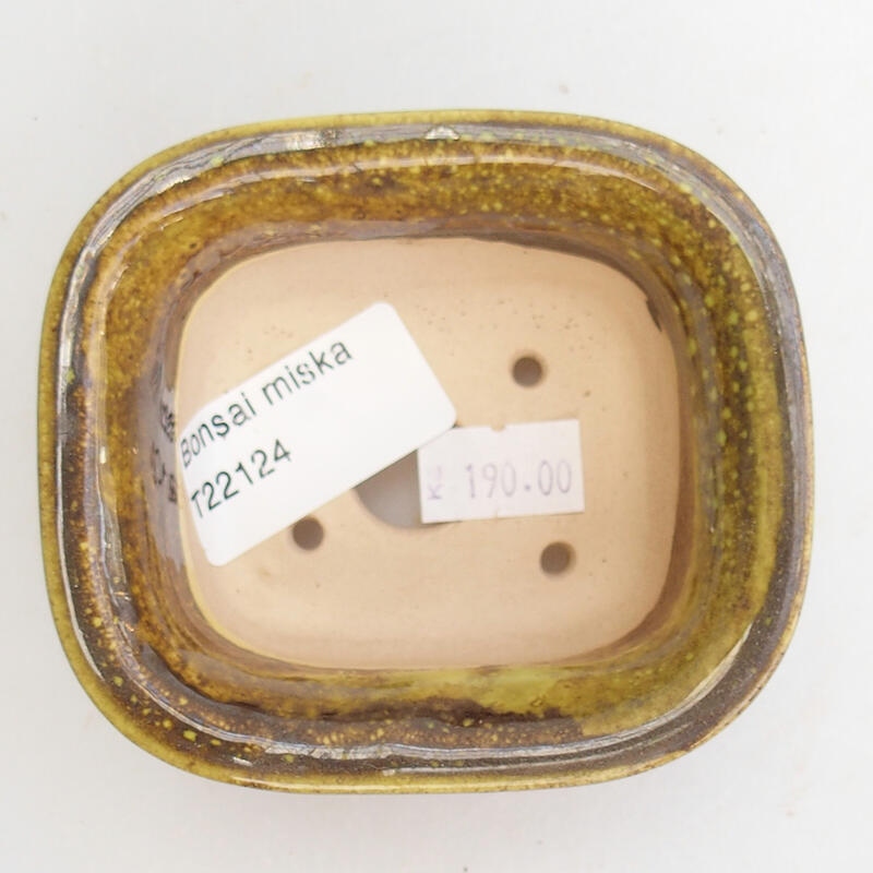 Cuenco bonsái de cerámica 9 x 8 x 4 cm, verde