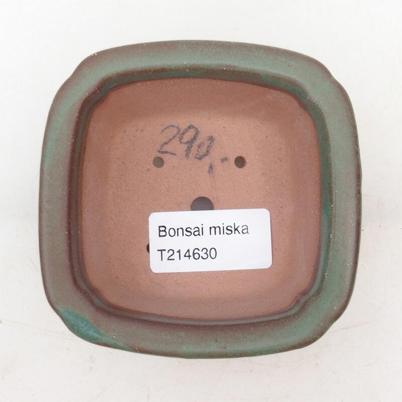 Cuenco bonsái de cerámica 9 x 9 x 4 cm, verde