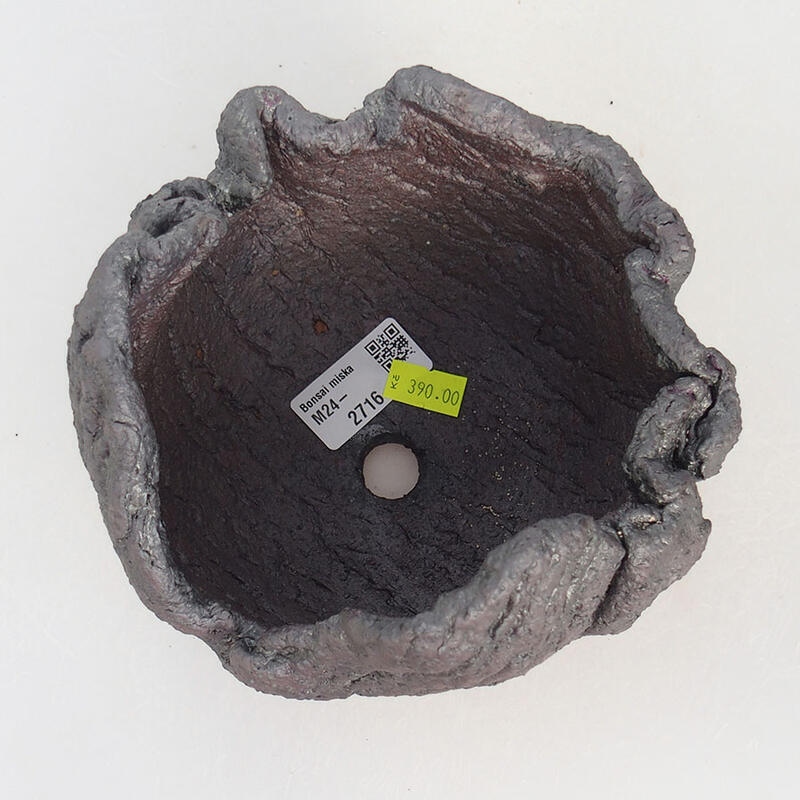 Concha de cerámica 14 x 13 x 11,5 cm , color metalizado