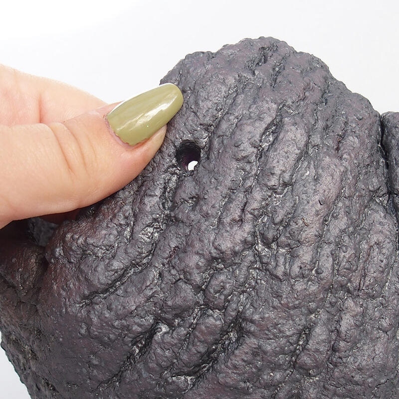 Concha de cerámica 14 x 13 x 11,5 cm , color metalizado