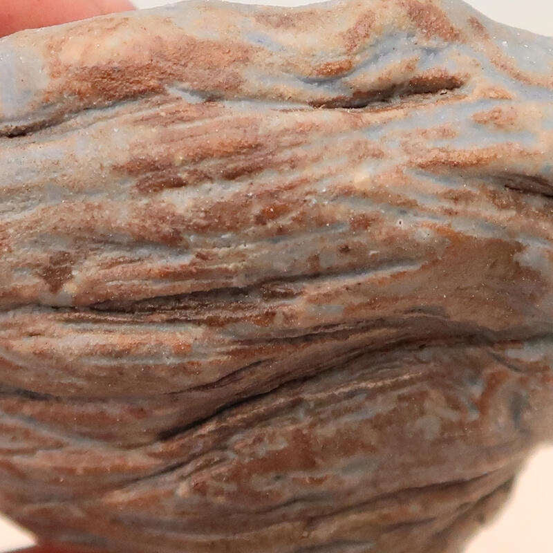 Concha de cerámica 4,5 x 4,5 x 7 cm , color azul