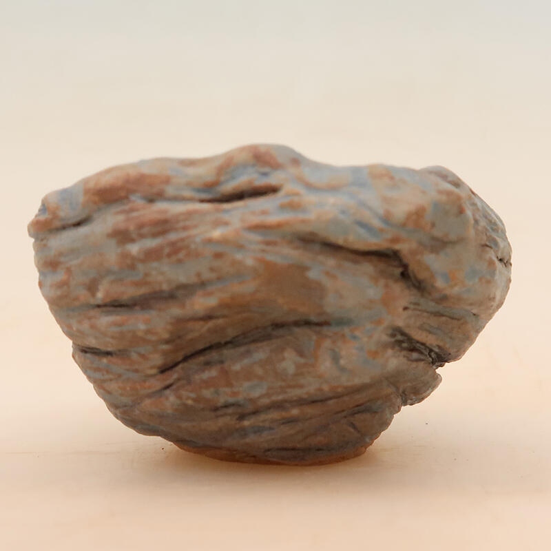 Concha de cerámica 4,5 x 4,5 x 7 cm , color azul