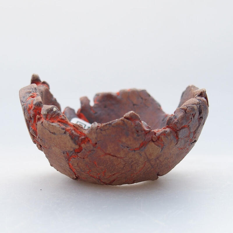 Concha de cerámica 5,5 x 5,5 x 3 cm , color naranja