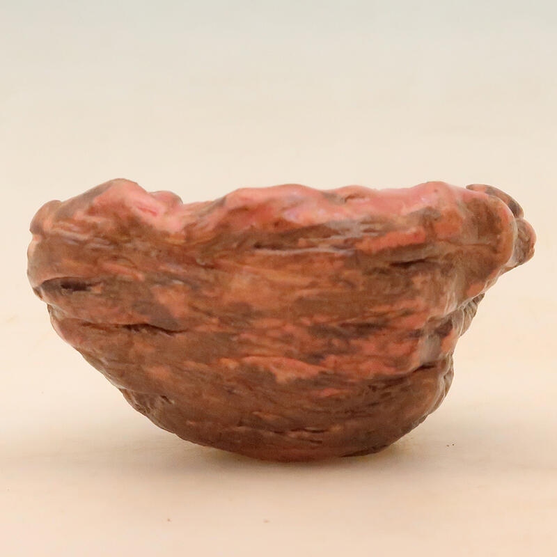 Concha de cerámica 5 x 5 x 6 cm , color rosa