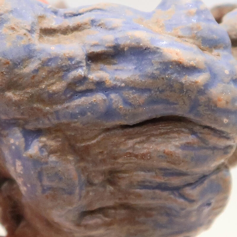 Concha de cerámica 5 x 5 x 8 cm , color azul