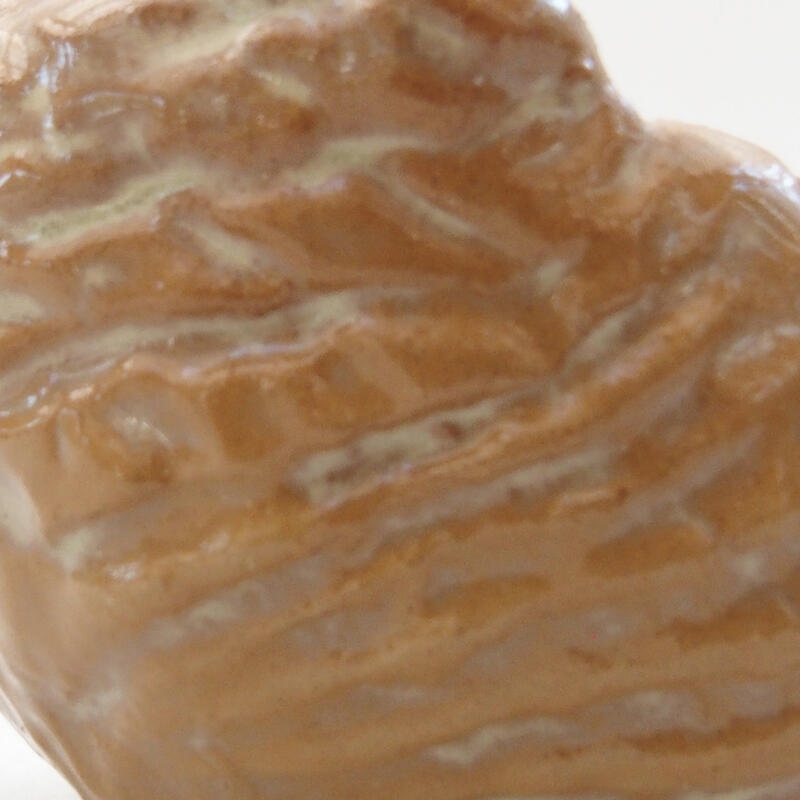 Concha de cerámica 6 x 5,5 x 4 cm , color beige