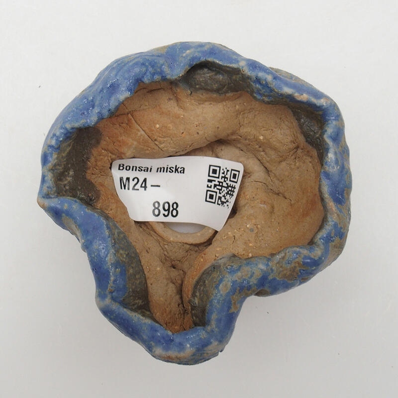 Concha de cerámica 6 x 5 x 4,5 cm , color azul