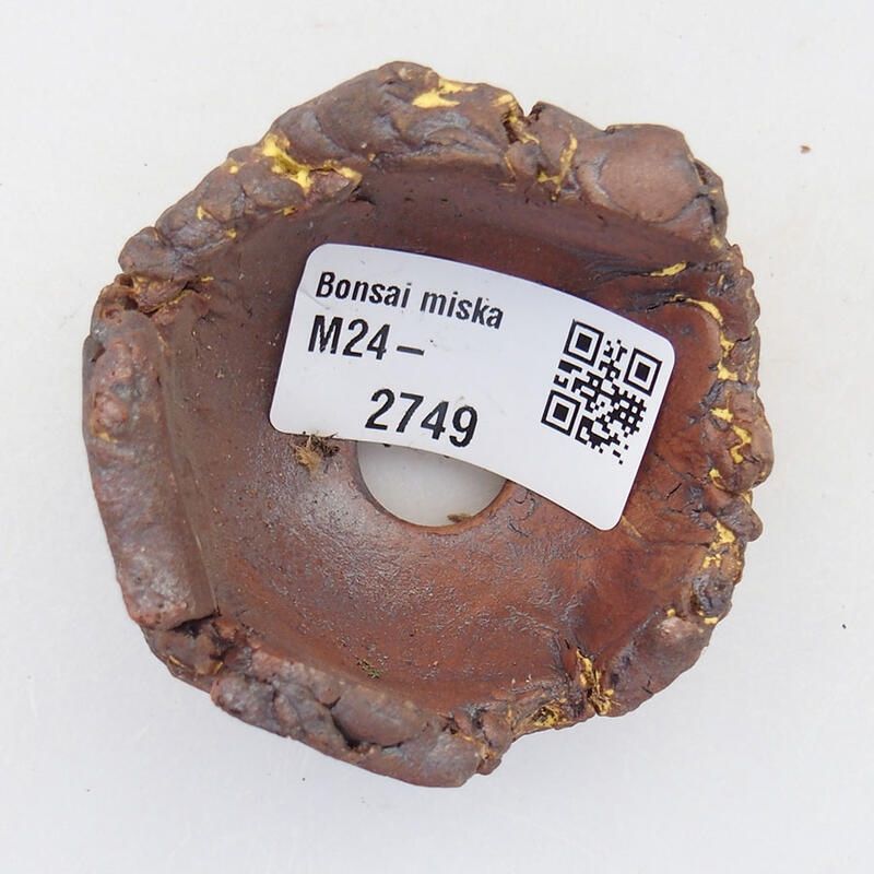 Concha de cerámica 6 x 6 x 4 cm , amarilla