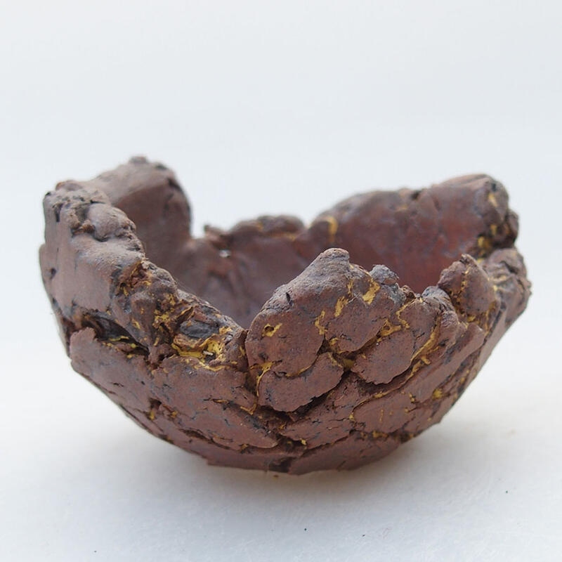 Concha de cerámica 6 x 6 x 4 cm , amarilla