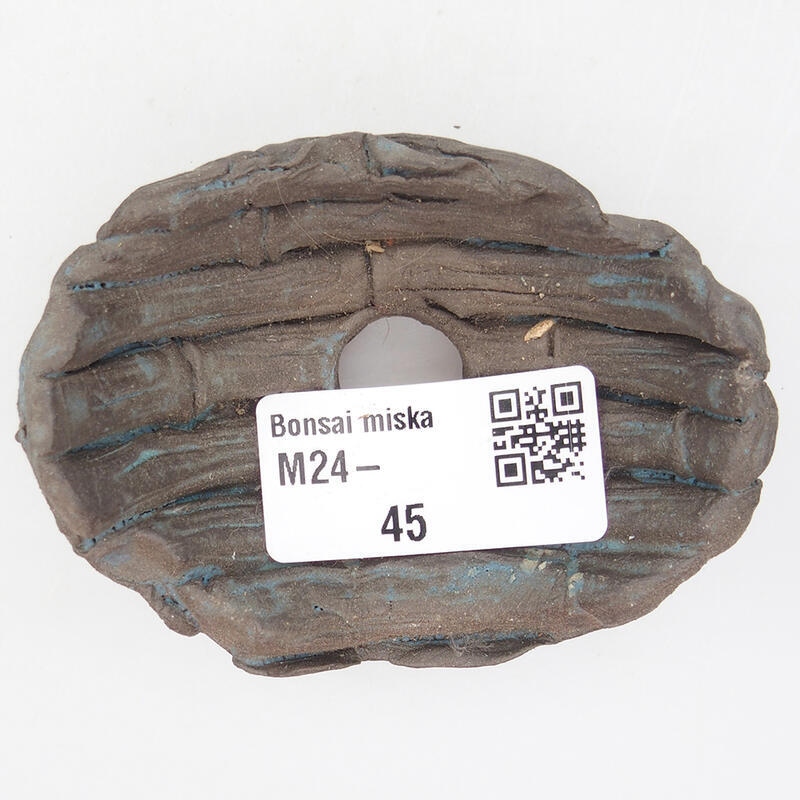 Concha de cerámica 7,5 x 5,5 x 3 cm , color azul