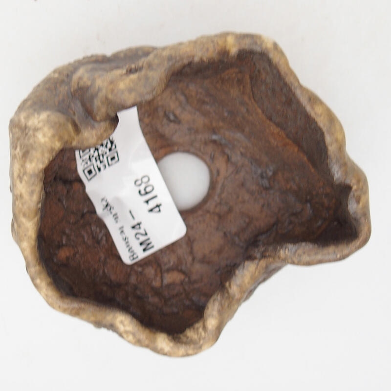 Concha de cerámica 7,5 x 6,5 x 4,5 cm , color marrón