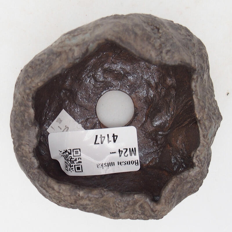 Concha de cerámica 7,5 x 6,5 x 5,5 cm , color marrón