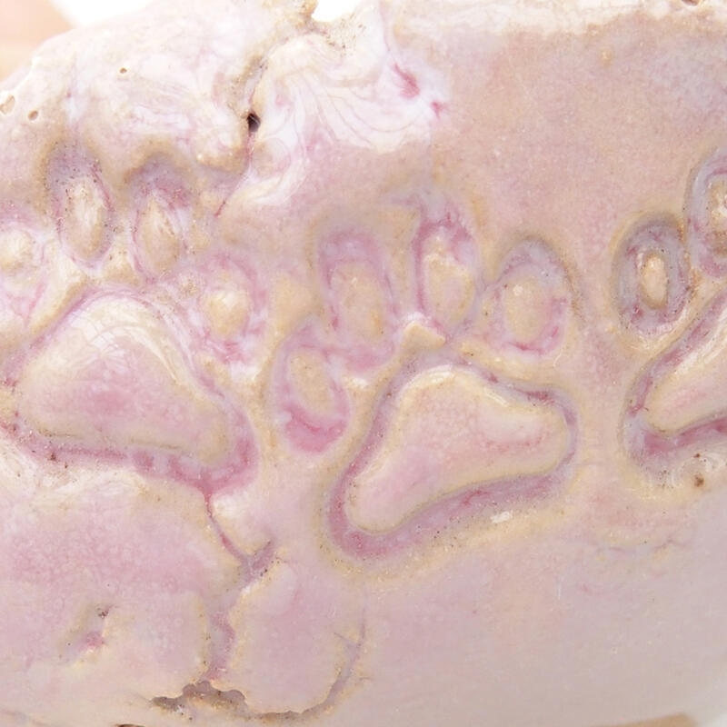 Concha de cerámica 7 x 6,5 x 4 cm , color rosa