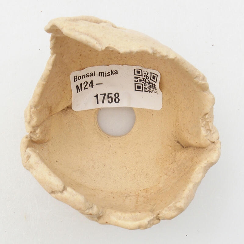 Concha de cerámica 7 x 6 x 6 cm , color beige