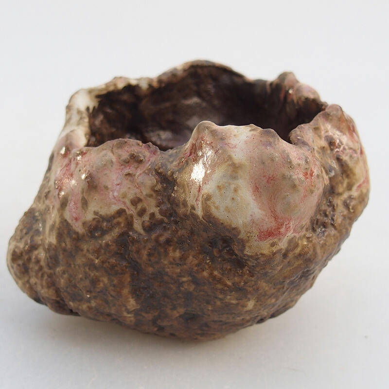 Concha de cerámica 7 x 7 x 5,5 cm , color rosa