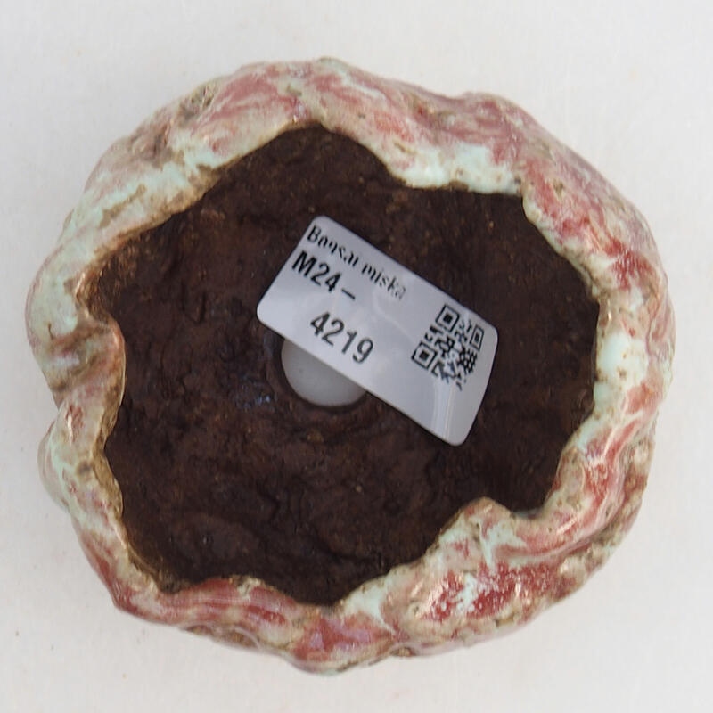 Concha de cerámica 8,5 x 7,5 x 5,5 cm , color rosa