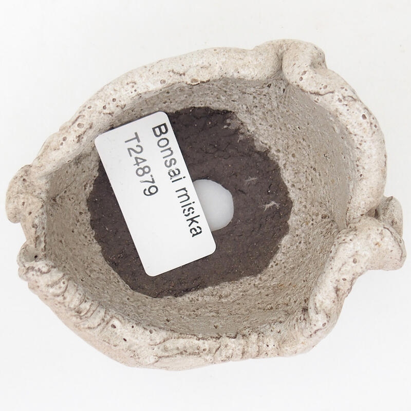 Concha de cerámica 8,5 x 7 x 5 cm , color gris