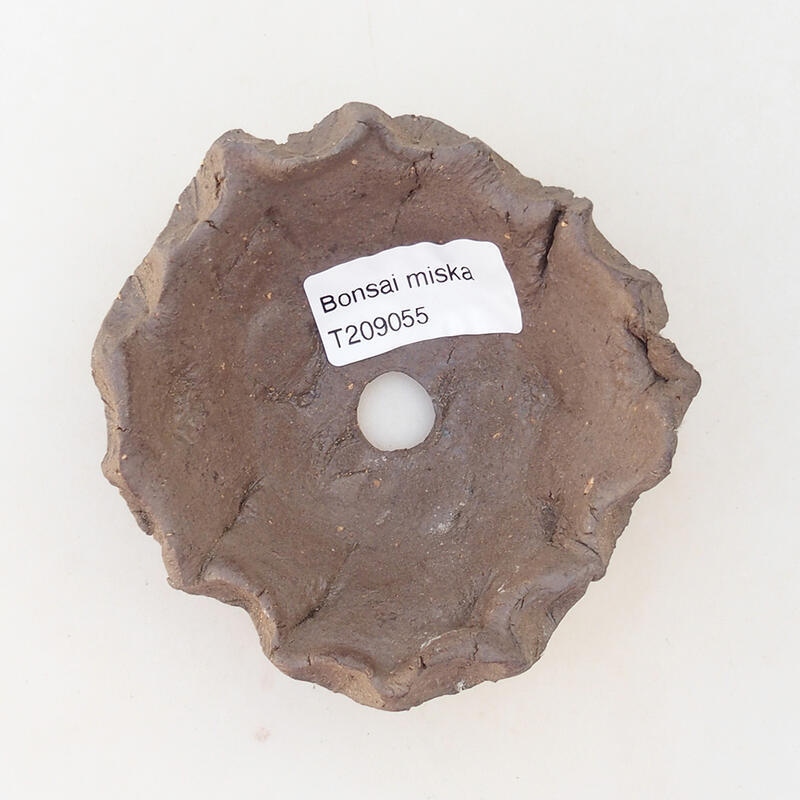 Concha de cerámica 8,5 x 8 x 4 cm , color negro