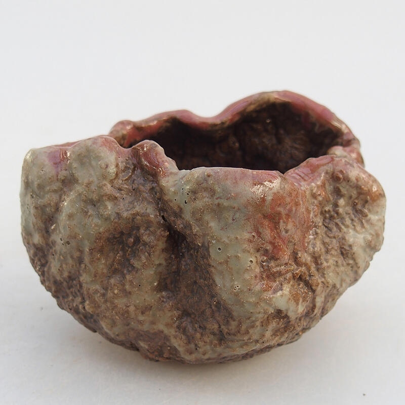 Concha de cerámica 8 x 6 x 6 cm , color rosa