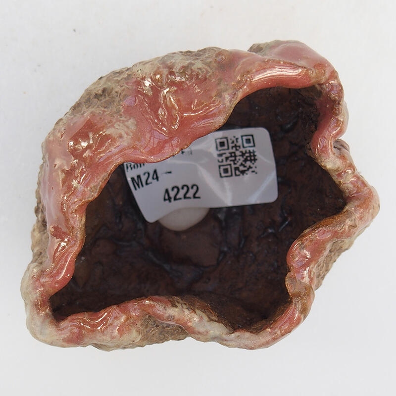 Concha de cerámica 8 x 6 x 6 cm , color rosa