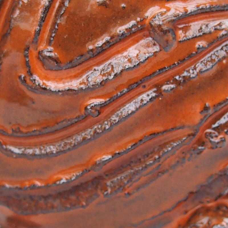 Concha de cerámica 8 x 8 x 3,5 cm , color naranja