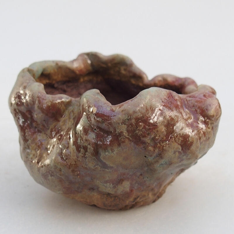 Concha de cerámica 8 x 8 x 6 cm , color rosa