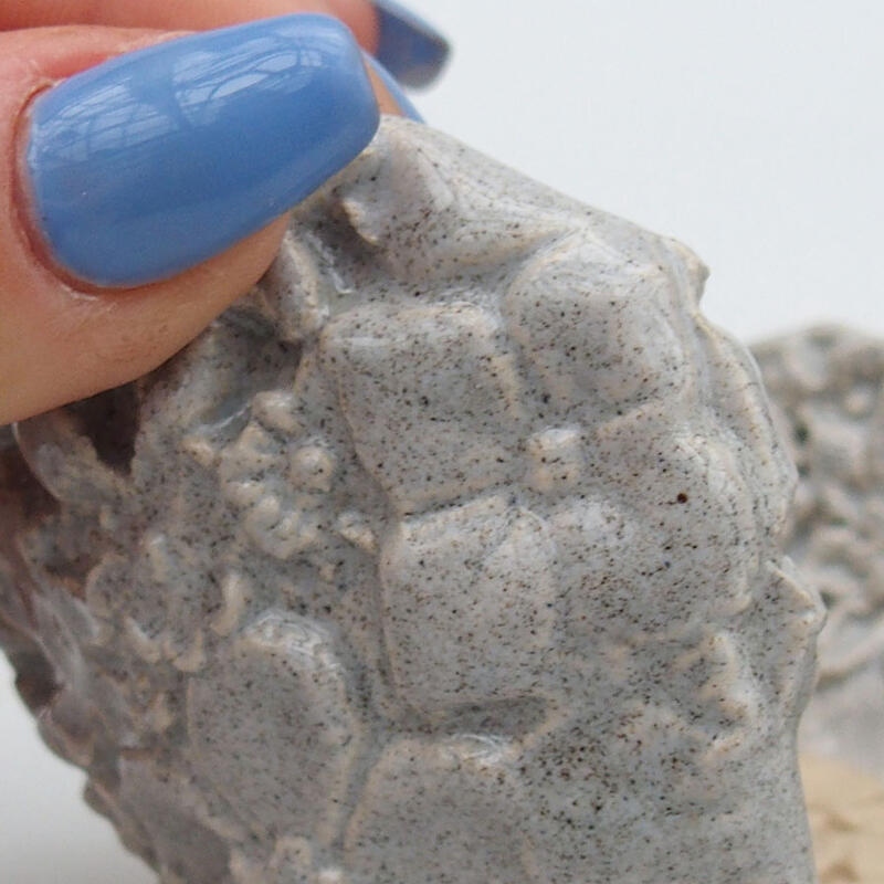 Concha de cerámica 9,5 x 8 x 7 cm , color gris