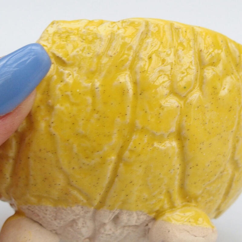 Concha de cerámica 9 x 8,5 x 7 cm , amarillo