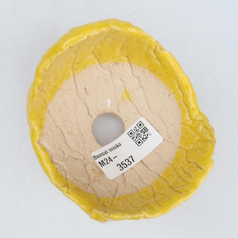 Concha de cerámica 9 x 8,5 x 7 cm , amarillo