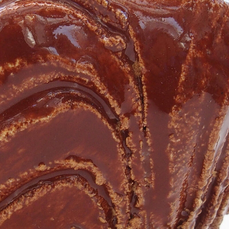 Concha de cerámica 9 x 9 x 5,5 cm , color marrón