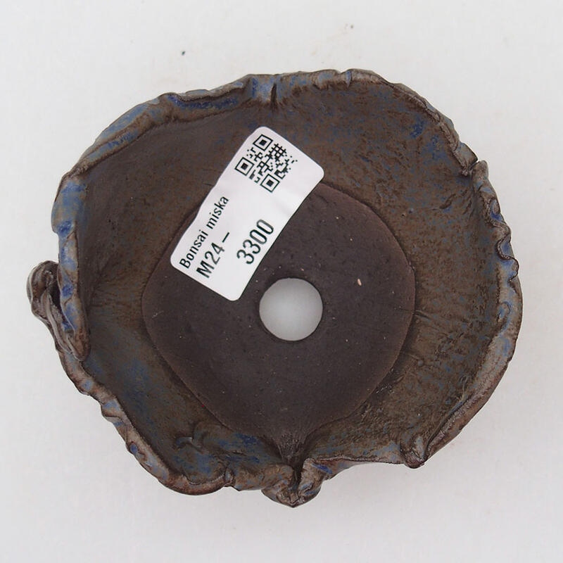 Concha de cerámica 9 x 9 x 7 cm , color azul