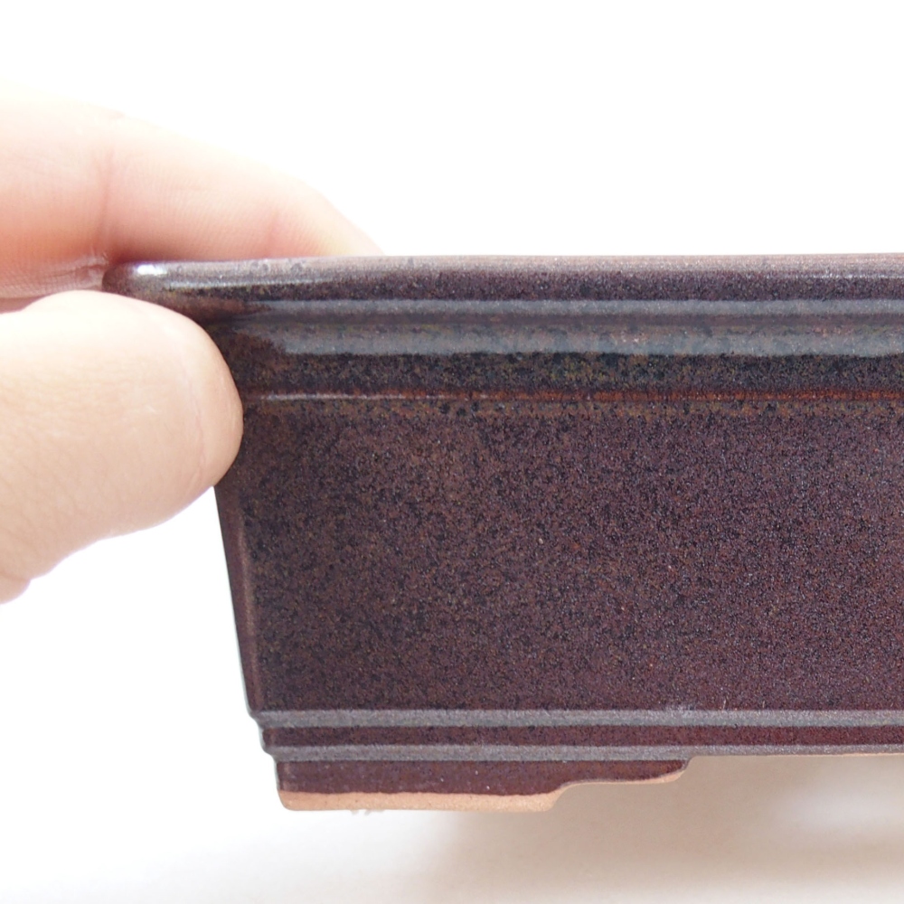 Cuenco bonsái de cerámica 22 x 17 x 5 cm, verde