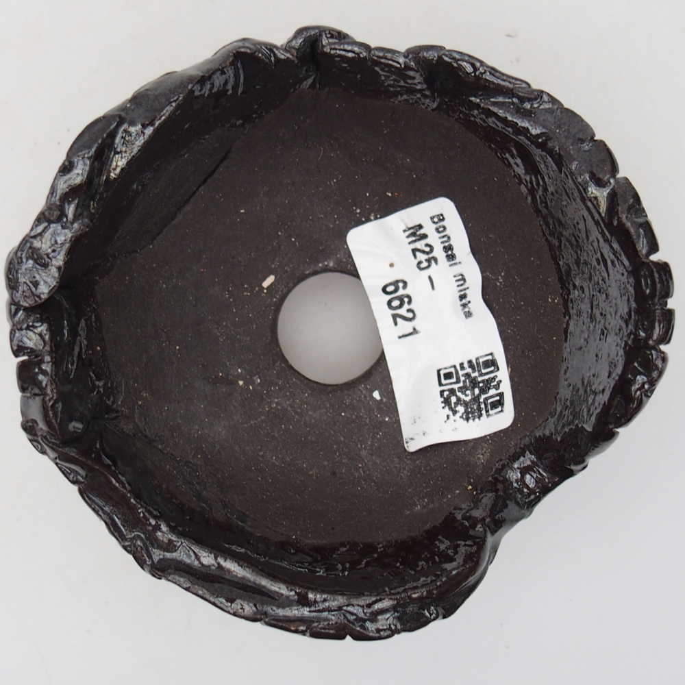 Concha de cerámica 9 x 9 x 6 cm , color negro