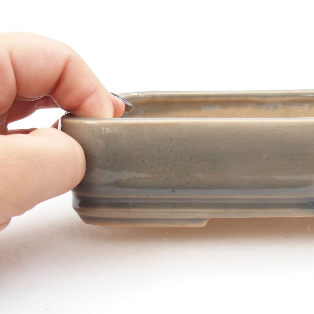 Cuenco bonsái de cerámica 22 x 17 x 5 cm, verde