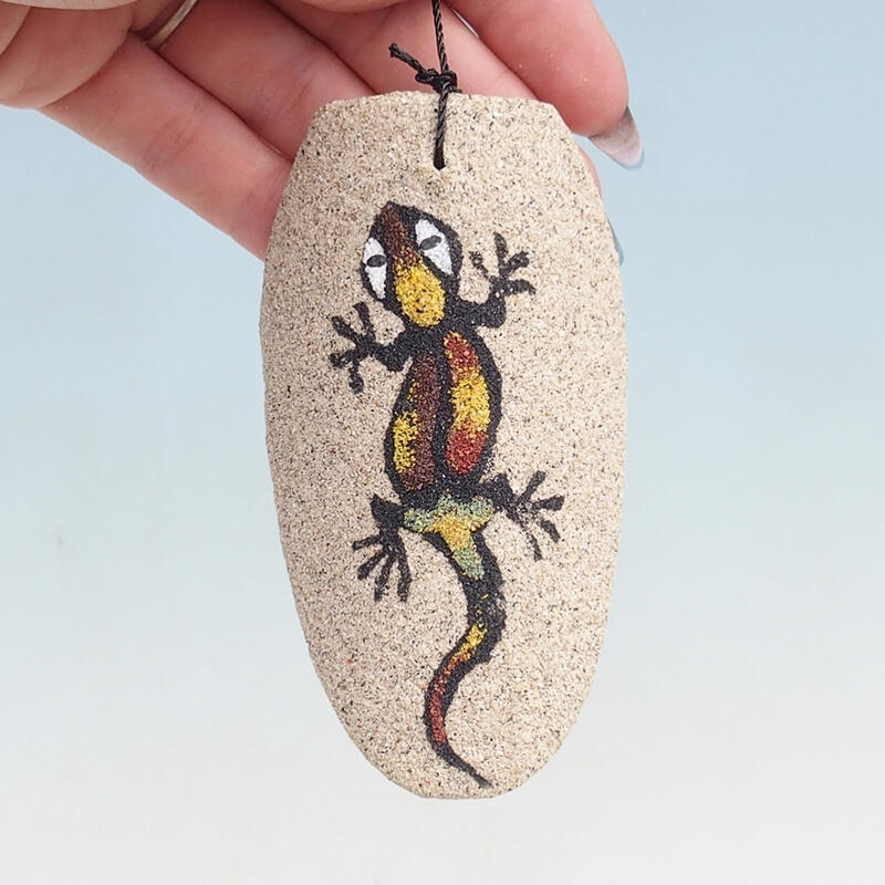 Carillón de metal cilindro lagarto 110 cm