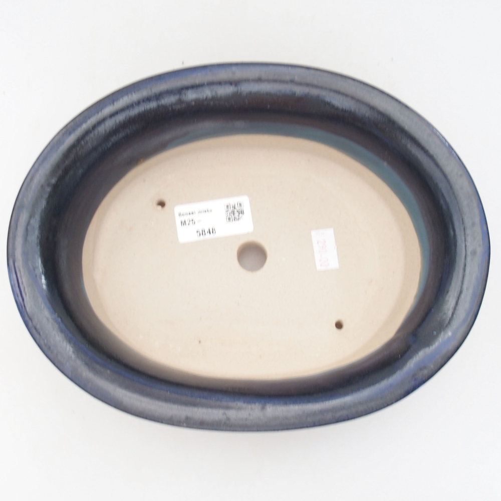 Cuenco bonsái de cerámica 22 x 17 x 5 cm, verde