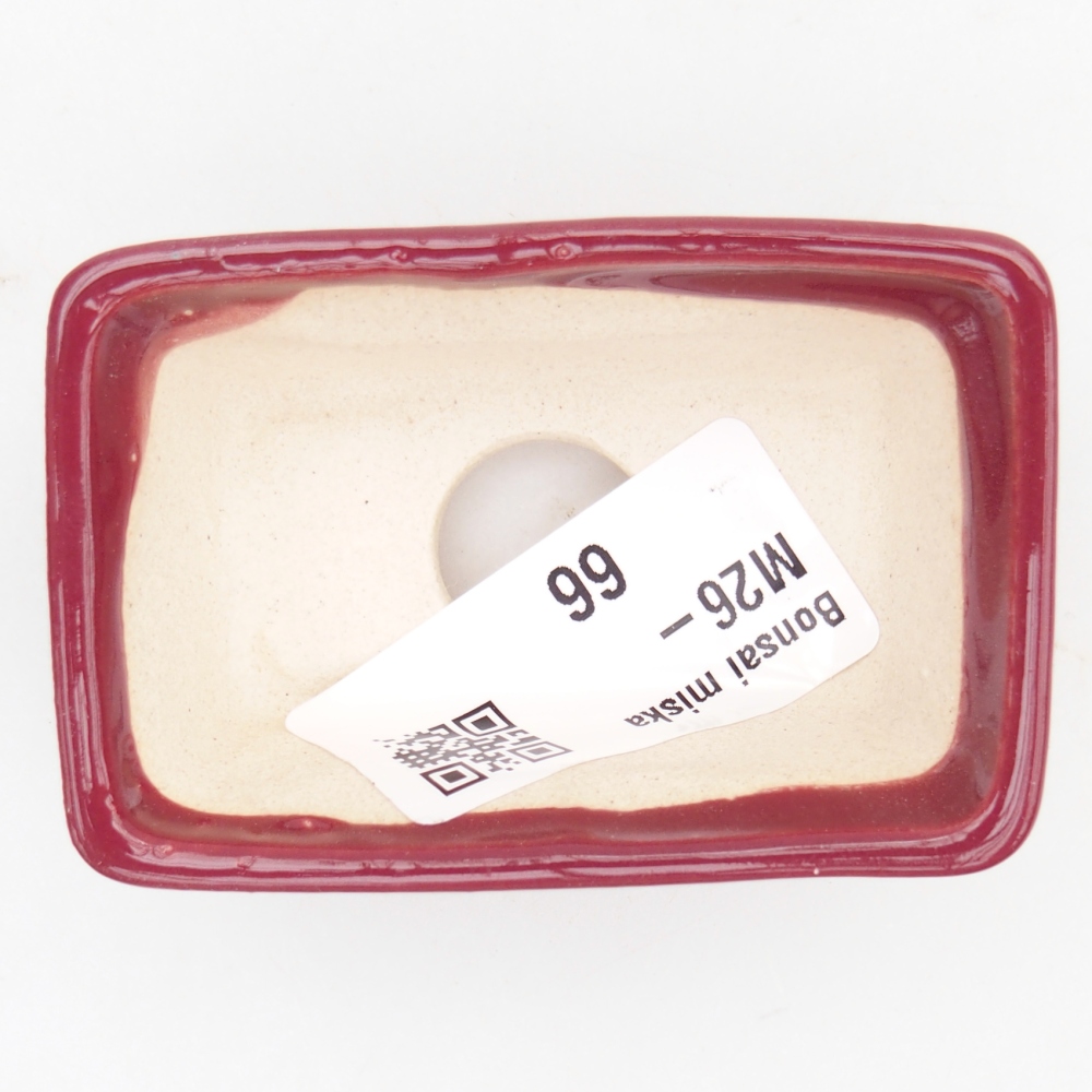 Cuenco mini bonsái 6,5 x 4 x 2,5 cm, burdeos